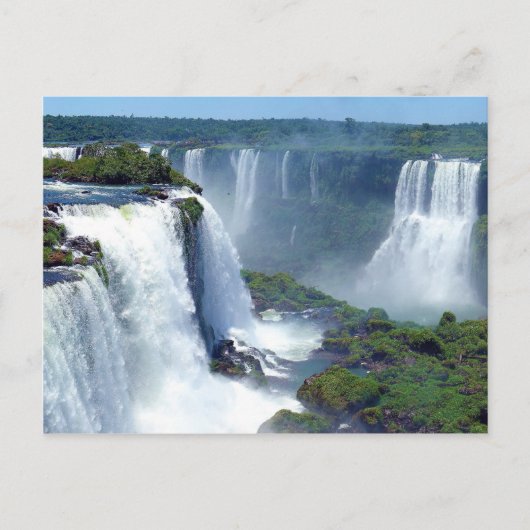 Carte Postale Panorama des chutes d'Iguazu du Brésil (Devant)