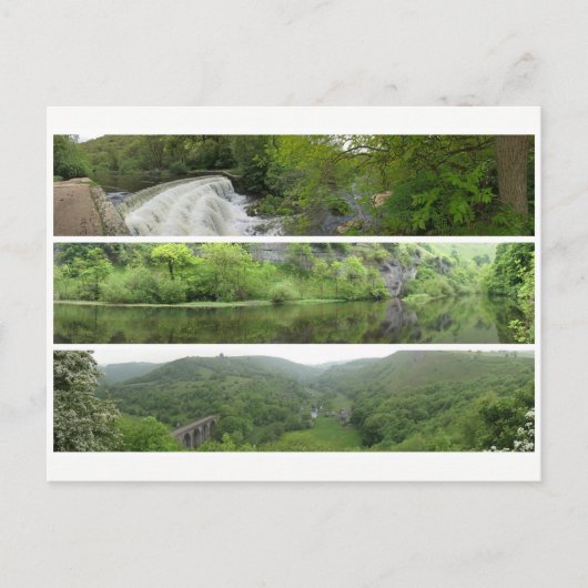 Carte Postale Panorama du paysage du district de Peak (Devant)