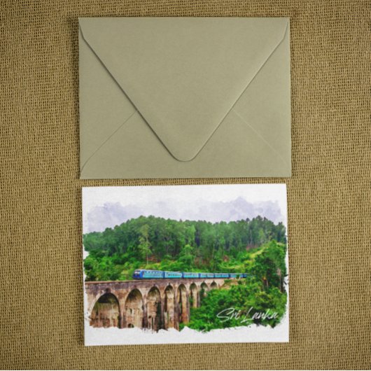 Carte Postale Panorama du train Sri Lanka