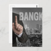 Carte Postale Panorama nocturne de Bangkok (Devant / Derrière)