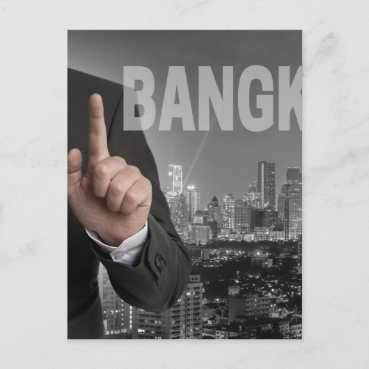 Carte Postale Panorama nocturne de Bangkok (Devant)