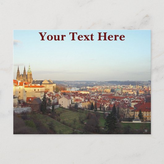 Carte Postale Panorama Prague personnalisable (Devant)