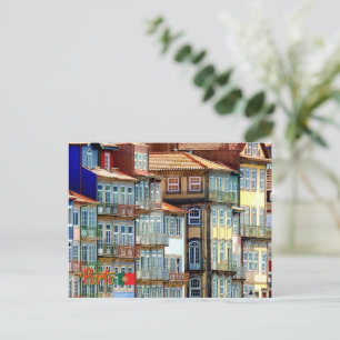 Carte Postale Panorama rive de la ville de Porto au Portugal