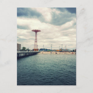 Carte Postale Panorama sur la plage de Coney Island