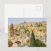 Carte Postale Panorama Vintage de Jérusalem (Devant / Derrière)