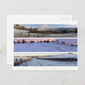 Carte Postale Panoramas de neige du district de Peak (Devant / Derrière)