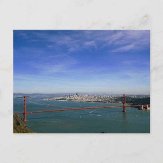 Carte postale panoramique de Golden Gate (Devant)