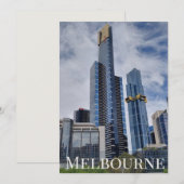 Carte postale panoramique de la skyline de Melbour (Devant / Derrière)