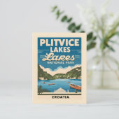 Carte postale panoramique des lacs de Plitvice Cro (Debout devant)