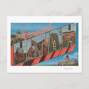 Carte Postale Panquitch, Utah - Scènes de grandes lettres