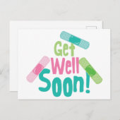 Carte Postale Pansement Vite Guéri (Devant / Derrière)