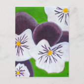 Carte Postale Pansies (Devant)