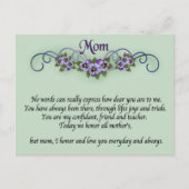 Carte postale Pansy Scrolls (Devant)