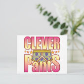 Carte Postale Pantalon à fleurs intelligent (Debout devant)