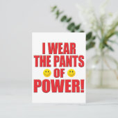 Carte Postale Pantalon Power Life (Debout devant)