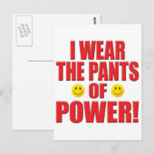 Carte Postale Pantalon Power Life (Devant / Derrière)