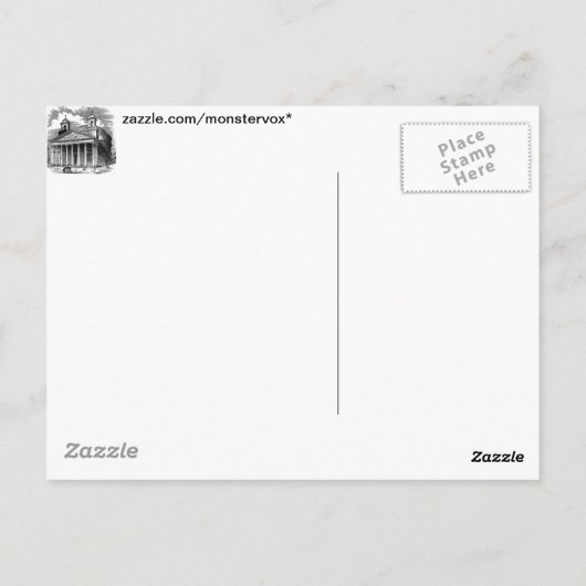 Carte postale Panthéon (Dos)