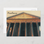 Carte postale Panthéon (Devant / Derrière)
