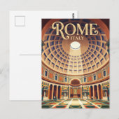 Carte Postale Panthéon Italie (Devant / Derrière)