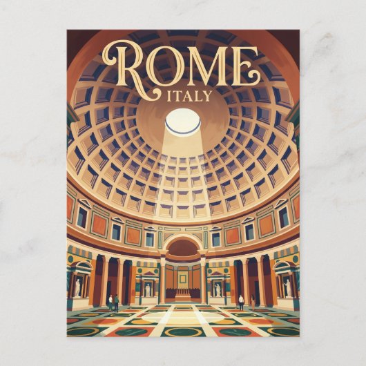 Carte Postale Panthéon Italie (Devant)