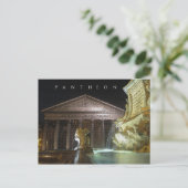 Carte Postale Panthéon, Rome. (Debout devant)