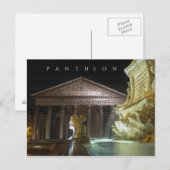 Carte Postale Panthéon, Rome. (Devant / Derrière)