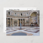 Carte Postale Panthéon, Rome, Italie (Devant / Derrière)