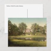 Carte Postale Panthéon, Worlitz Park, Anhalt, Allemagne (Devant / Derrière)