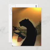 Carte postale Panther Sunset (Devant / Derrière)