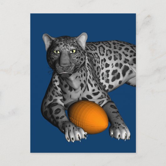 Carte Postale Panthère de football (Devant)