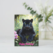 Carte Postale Panthère noire dans la jungle (Debout devant)