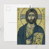 Carte Postale Pantocrate Jésus Christ (Devant / Derrière)