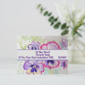 Carte Postale Pany Flowers New Address Postcard, We Are Moving (Debout devant)