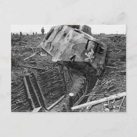 Carte Postale Panzer en panne (Devant)