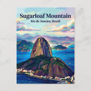 Carte Postale Pão de Açúcar Brésil