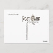 Carte Postale Paon (Dos)