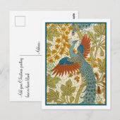 Carte postale - Paon (Devant / Derrière)