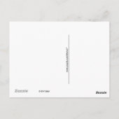 Carte postale - Paon avec la queue en éventail (Dos)