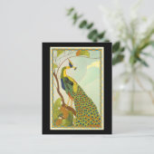 Carte Postale Paon viennois de Nouveau d'art (Debout devant)