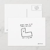 carte postale papa (Devant / Derrière)