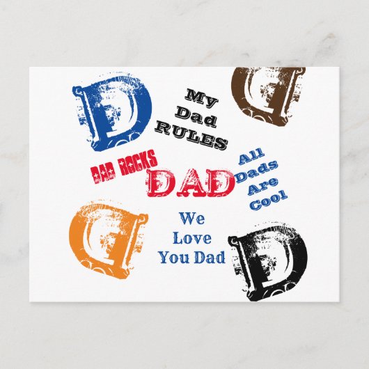 Carte Postale Papa (Devant)