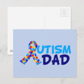 Carte Postale Papa autiste (Devant / Derrière)