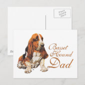 Carte Postale Papa Basset Hound (Devant / Derrière)