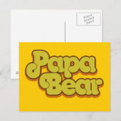 Carte Postale Papa Bear (Devant / Derrière)
