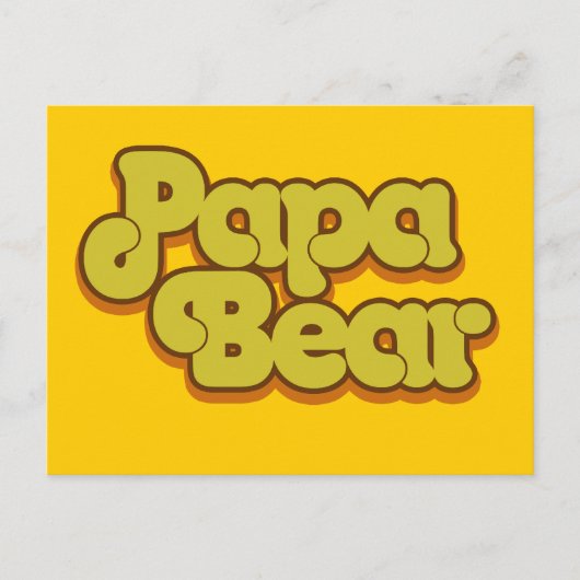 Carte Postale Papa Bear (Devant)
