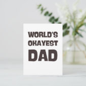 Carte Postale Papa bof bof le meilleur papa du monde (Debout devant)