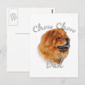Carte Postale Papa Chow Chow 2 (Devant / Derrière)
