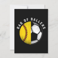 Papa de Ballers Père Fils Joueur de Softball de Fo