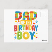 Carte Postale Papa de fête d'anniversaire (Dos)