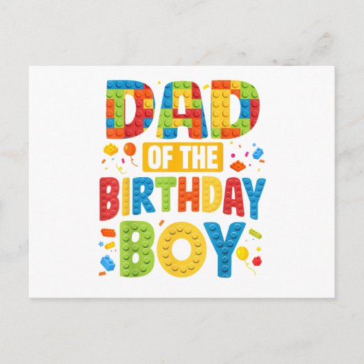 Carte Postale Papa de fête d'anniversaire (Devant)